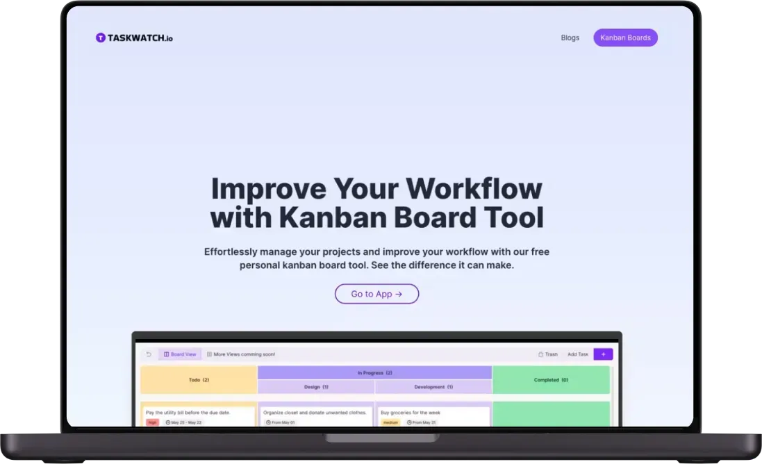Taskwatch - Kanban Boards